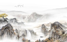 古风 大气意境山水 TIF分层