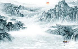 意境 高端清晰山水 TIF分层