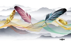 高清 简约高档山水 TiF分层