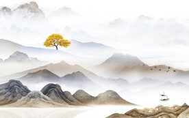 人气 简约高档山水 TiF分层