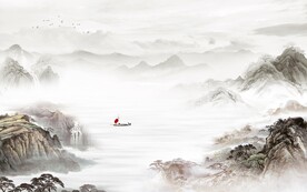 高端 高档现代山水 TIF分层