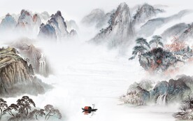 奢雅 中式简约山水 TiF分层