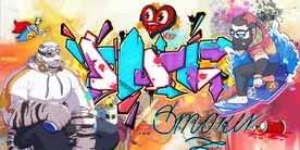 欧美风街头涂鸦餐饮酒吧背景墙