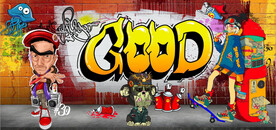 欧美风街头涂鸦餐饮酒吧背景墙