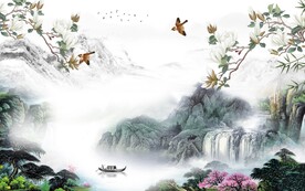 古风 中式高端山水 TiF分层