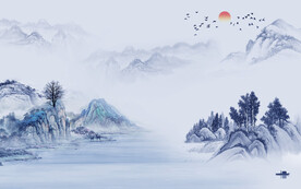 别墅 中式高端山水 TiF分层