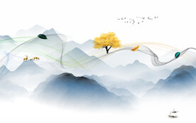 爆款 中式高端山水 TiF分层