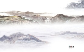 高清 中式高端山水 TiF分层