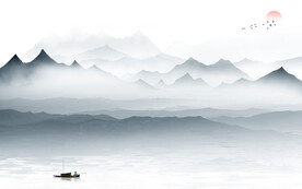 最新 高档意境山水 TiF分层