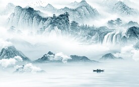 高端 高档意境山水 TiF分层