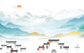 人气 高档意境山水 TiF分层