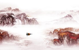 鸿运 中式新山水画 TIF分层