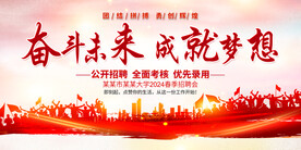 校园招聘会展板