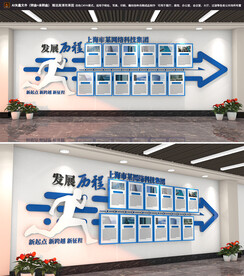 企业发展历程文化墙