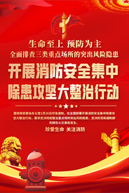 消防隐患排查宣传海报