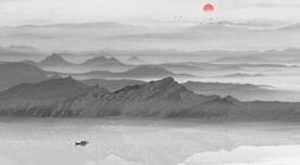 水墨山水画