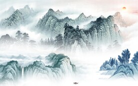 现代 简意中式山水 TIF分层