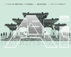 西安终南山古楼观景区太清门