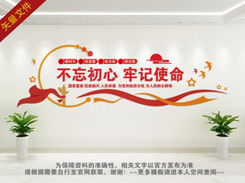 不忘初心文化墙 