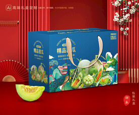甜瓜包装 蜜瓜礼盒