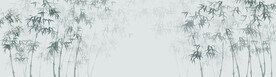 新中式水墨国画竹子背景墙