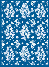 蕲艾印染花布 艾叶