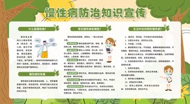 慢性病宣传栏展板