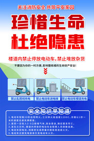 电动车消防安全宣传海报