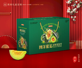 甜瓜礼盒 博洋蜜瓜包装