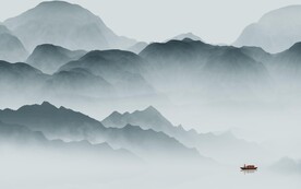 淡雅 新传中式山水 TIF分层