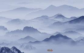 大气 新中式山水图 TIF分层