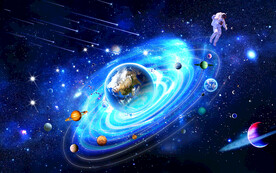 宇宙旋涡星空星系软膜