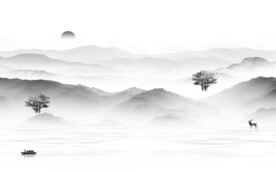 高雅 最新灰色山水 TiF分层