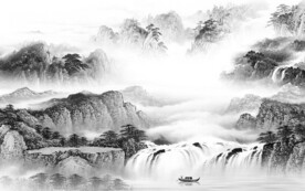 大气 意境灰色山水 TiF分层