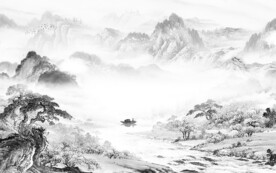 爆款 灰色新传山水 TiF分层