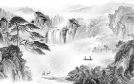 淡雅 灰色新传山水 TiF分层