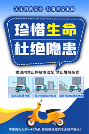 电动车消防安全海报