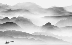 高端 灰色新山水图 TIF分层