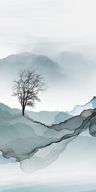 现代 高雅山水玄关 TIF分层