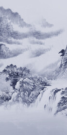 奢雅 山水玄关框画 TIF分层