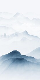 人气 山水玄关框画 TIF分层