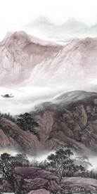 古风 爆款山水玄关 TiF分层