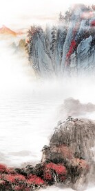 高端 爆款山水玄关 TiF分层