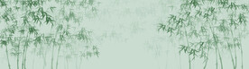 新中式水墨竹子背景墙