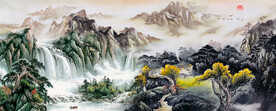 办公室山水画