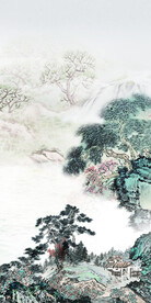 最新 高端山水玄关 TIF分层