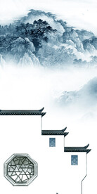 高档 清晰山水玄关 TIf分层