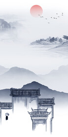 别墅 高端山水玄关 TIF分层