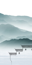 爆款 高端山水玄关 TIF分层