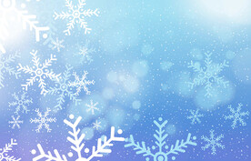 蓝底雪花元素背景